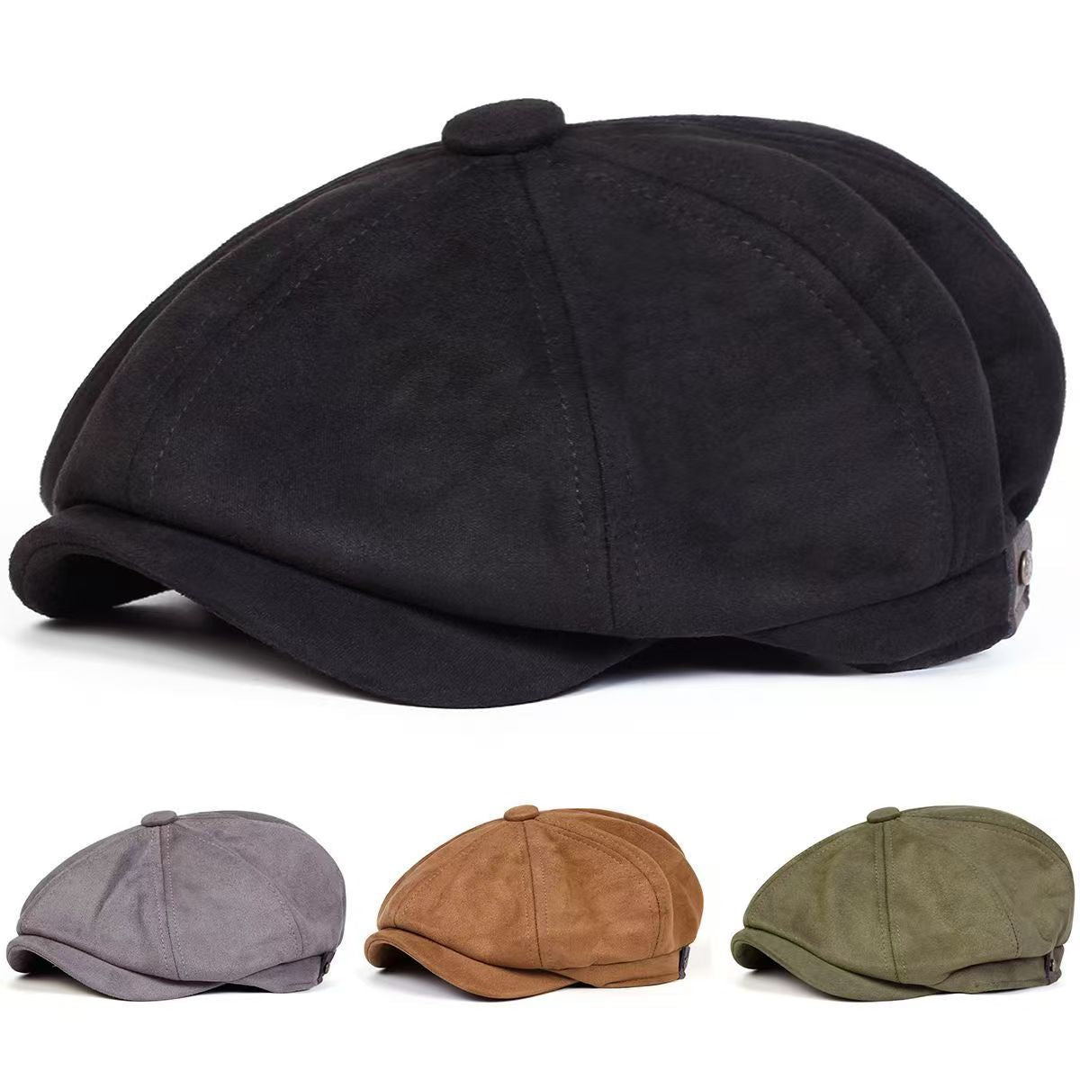 British-style Youth Casual All-match Vintage Octagonal Beret