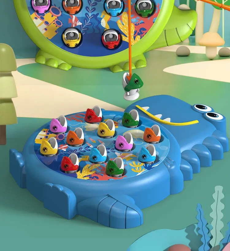 Jeu de jeu de pêche magnétique Dinosaur