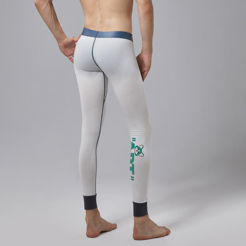 L'automne des hommes mode d'hiver d'impression de dessin animé Base coton-woolen pantalon Slim Fit chaud