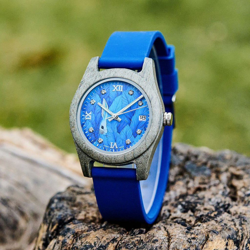 Montre en bois naturel pour les femmes - Montre Quartz Eco-friendly légère avec minimaliste