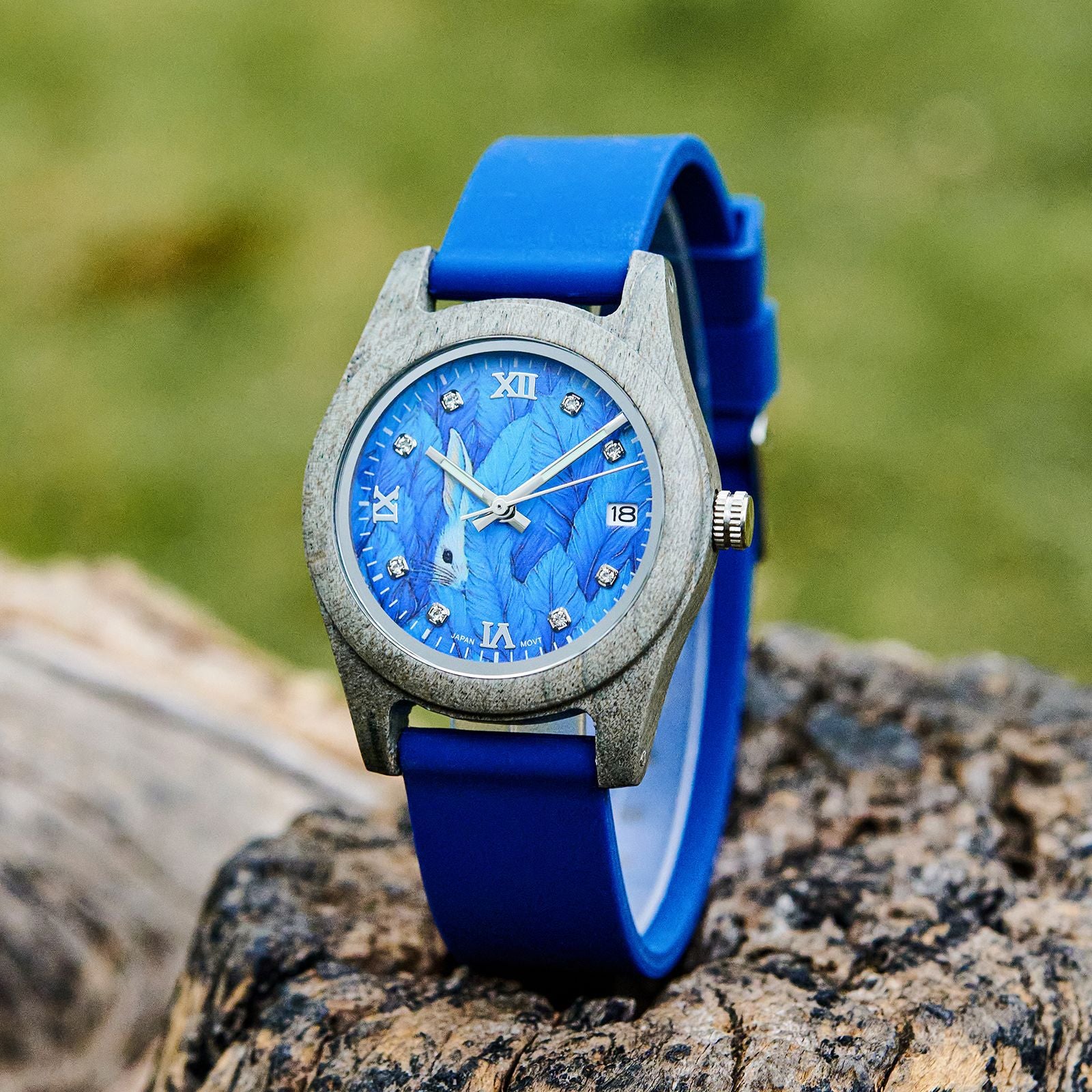 Montre en bois naturel pour les femmes - Montre Quartz Eco-friendly légère avec minimaliste
