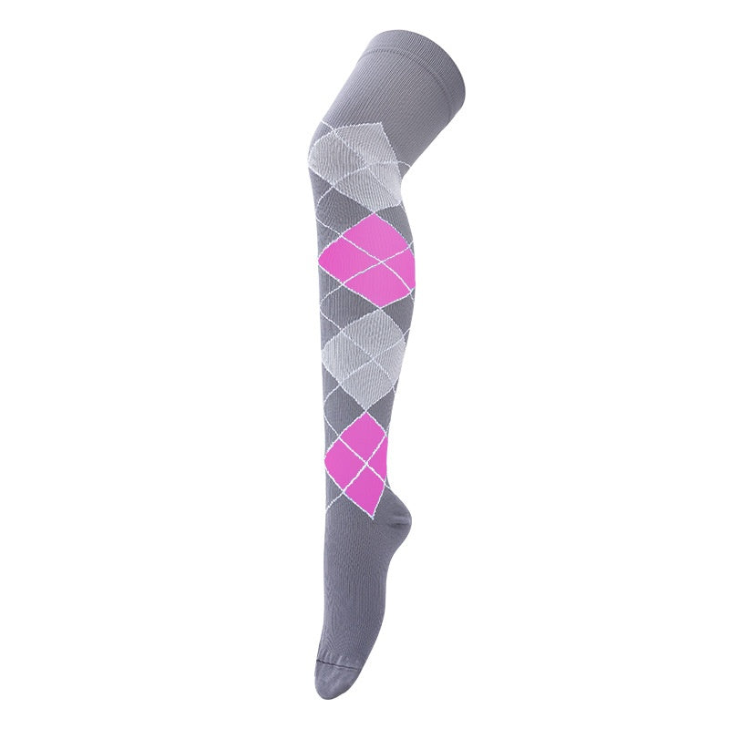 Chaussettes de sport élastique de plein air à vélo longue compression