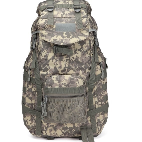 60L Camouflage Backpack for Camping Hiking and Cycling