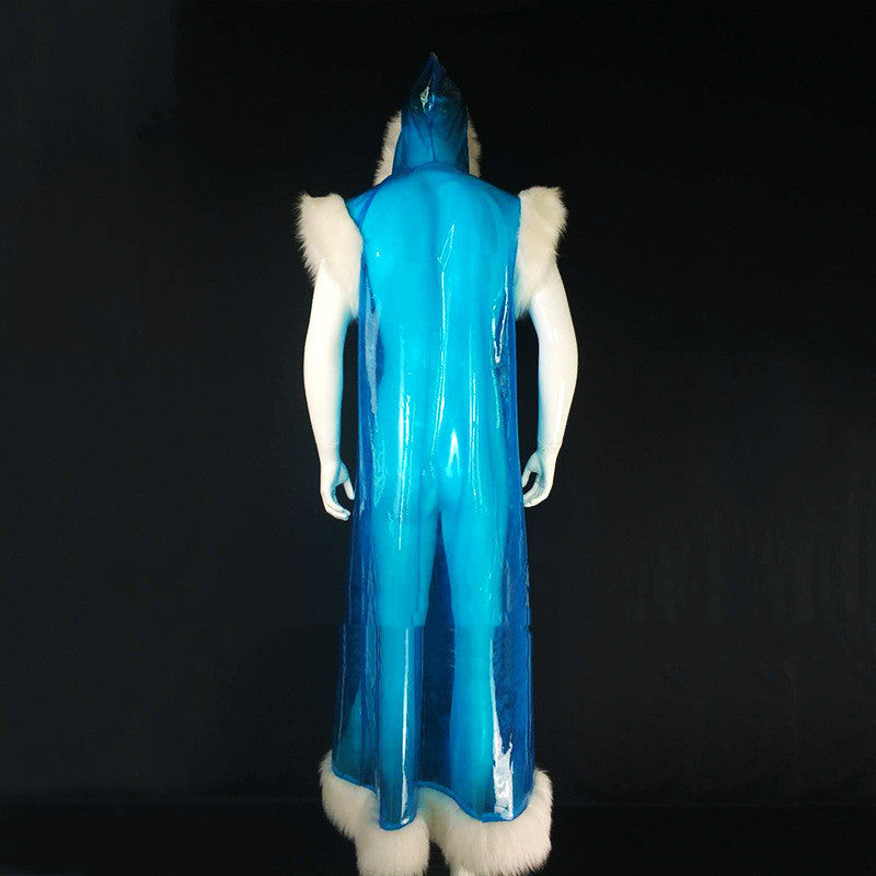 Costume Cosplay Anime en cuir long pu