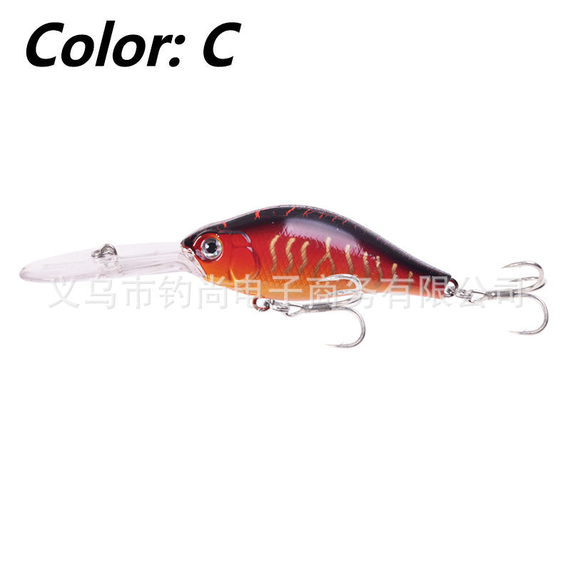 Floating Rock Little Fat Man Deep Diving Long Tongue Board Mino Lure