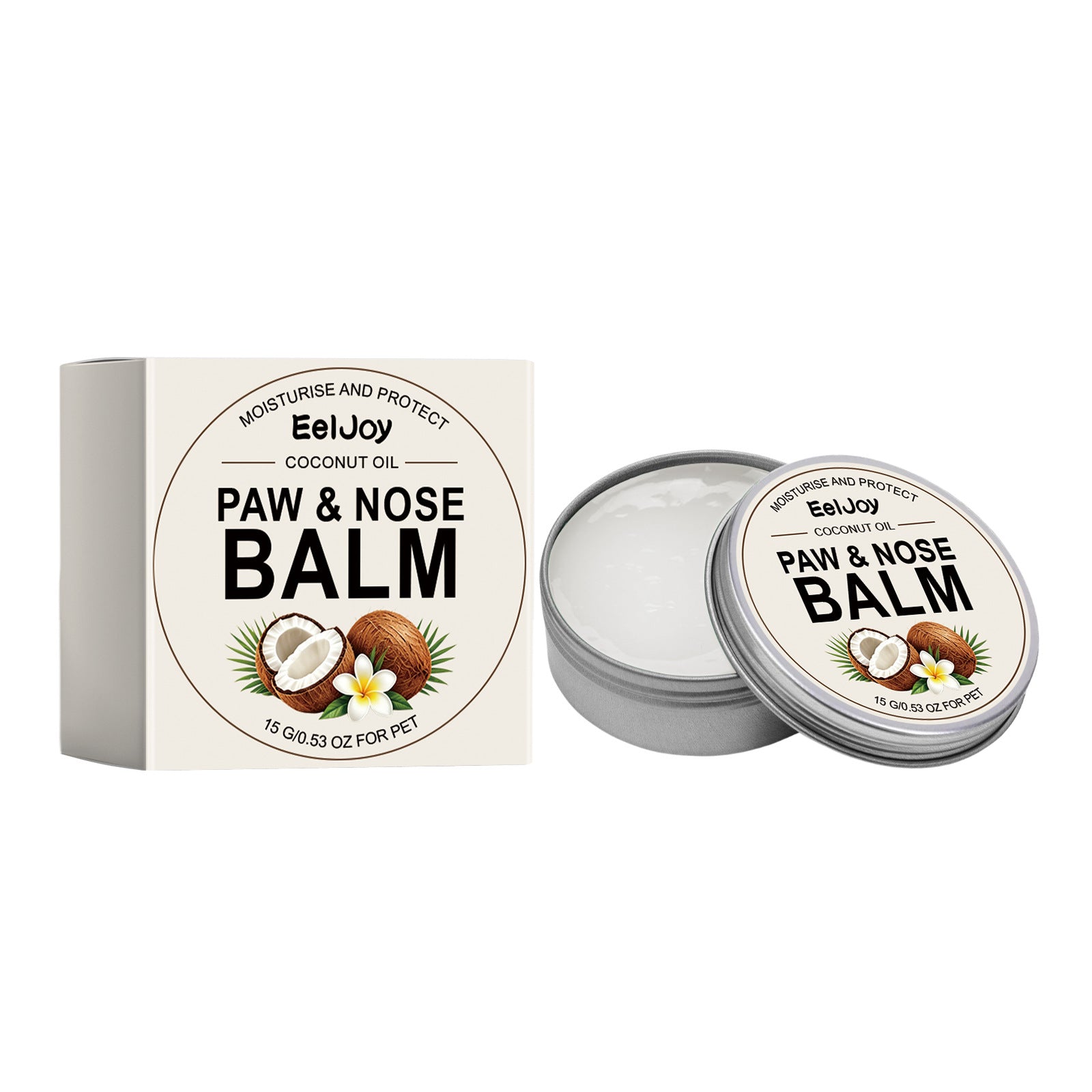 Eeljoy Pet Paw et soin du nez Wax Pet Paw et nez Crème hydratante et nourrissante pour Da