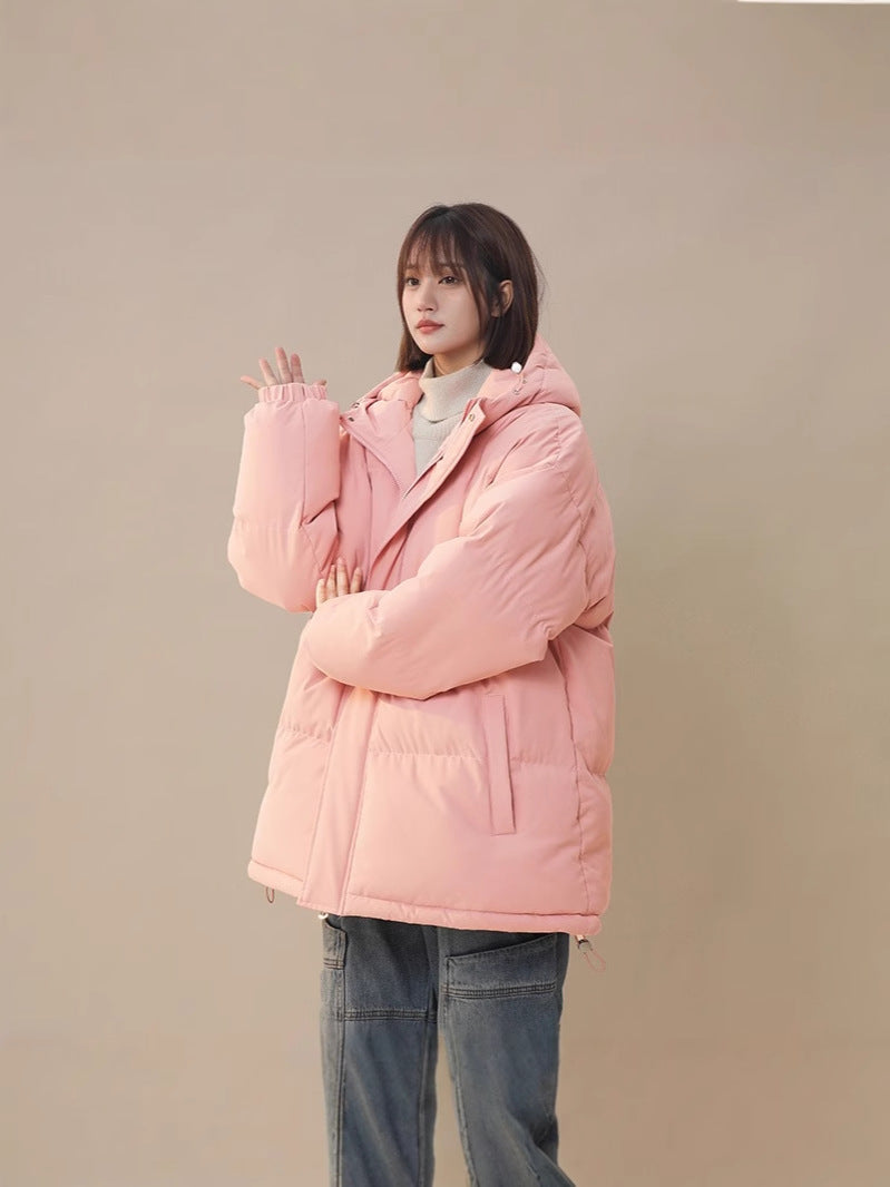 Manteau de coton polyvalent de couleur unie et souple pour femmes
