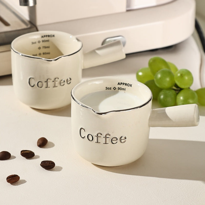 Espresso Cup avec plateau de mesure de café en céramique