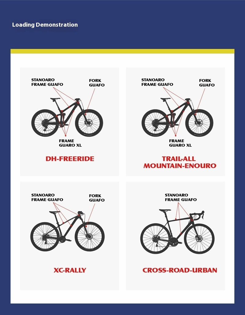 Film de protection anti-éclaboussure pour vélo de montagne