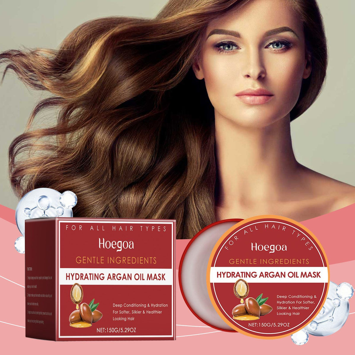 HOEGOA Argan Oil Rinse-off Masque capillaire