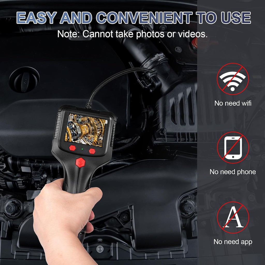 Caméra d'endoscope étanche HD double-Lens avec lumières intégrées