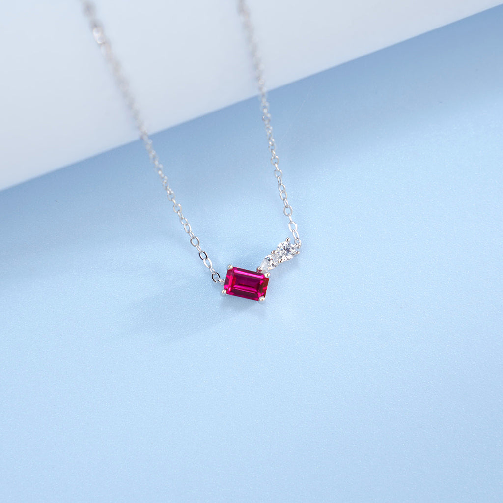 S925 Collier géométrique en argent sterling