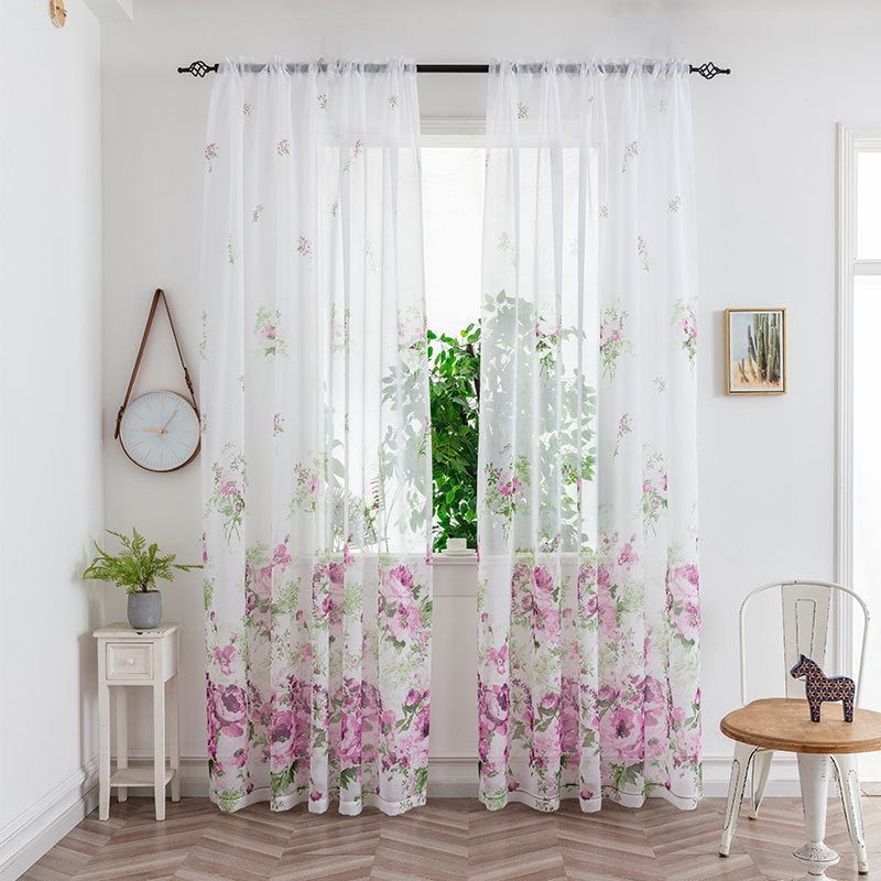 Mesh Rideaux Chambre Light Transmission Rideau décoratif
