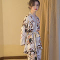 Lightweight luxury nightwear set with robe and trousers