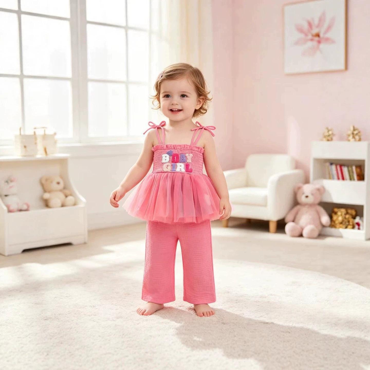 Robe de mesh d'été pour enfants