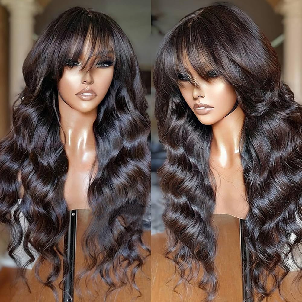 Pleine Machine faite Wig Corps Vague Couleur Naturelle Densité
