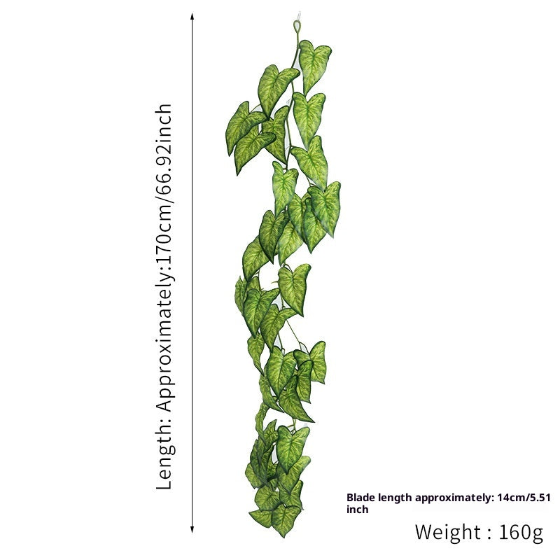 Plantes artificielles vertes de rotin