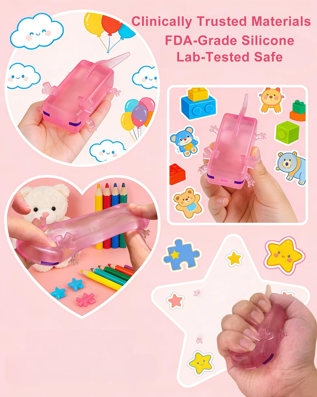 1Pc Axolotl Cube balle de stress