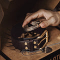 Ceinture américaine en cuir de haute qualité pratique pour homme