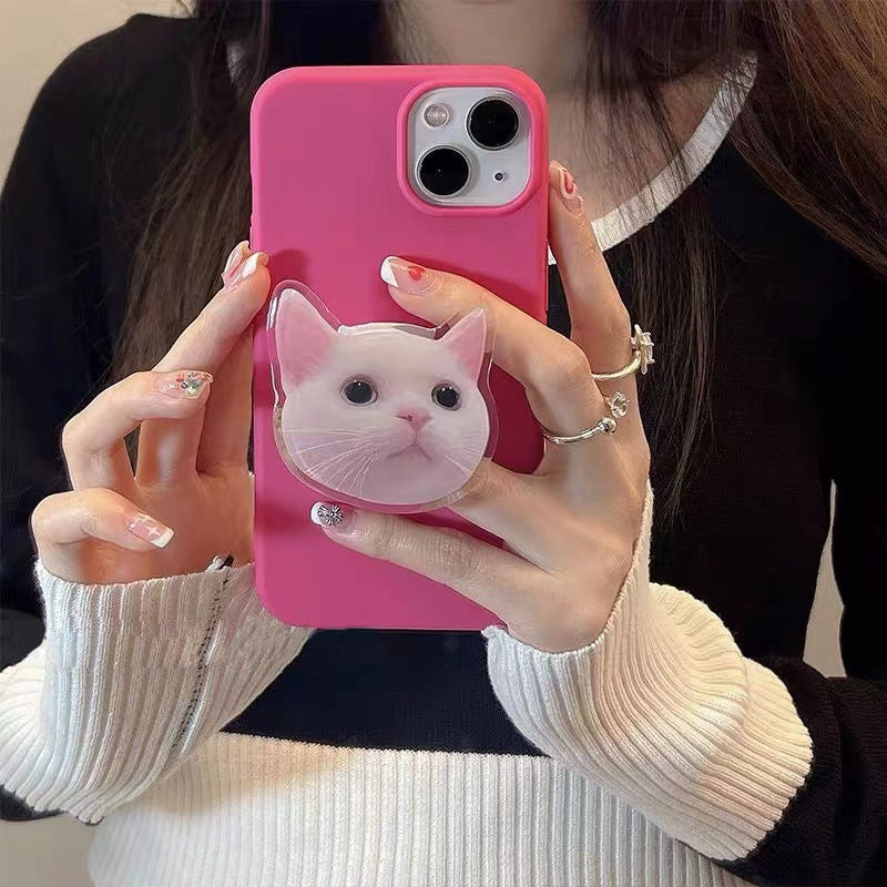 Coffret de téléphone léger de luxe Cat mignon
