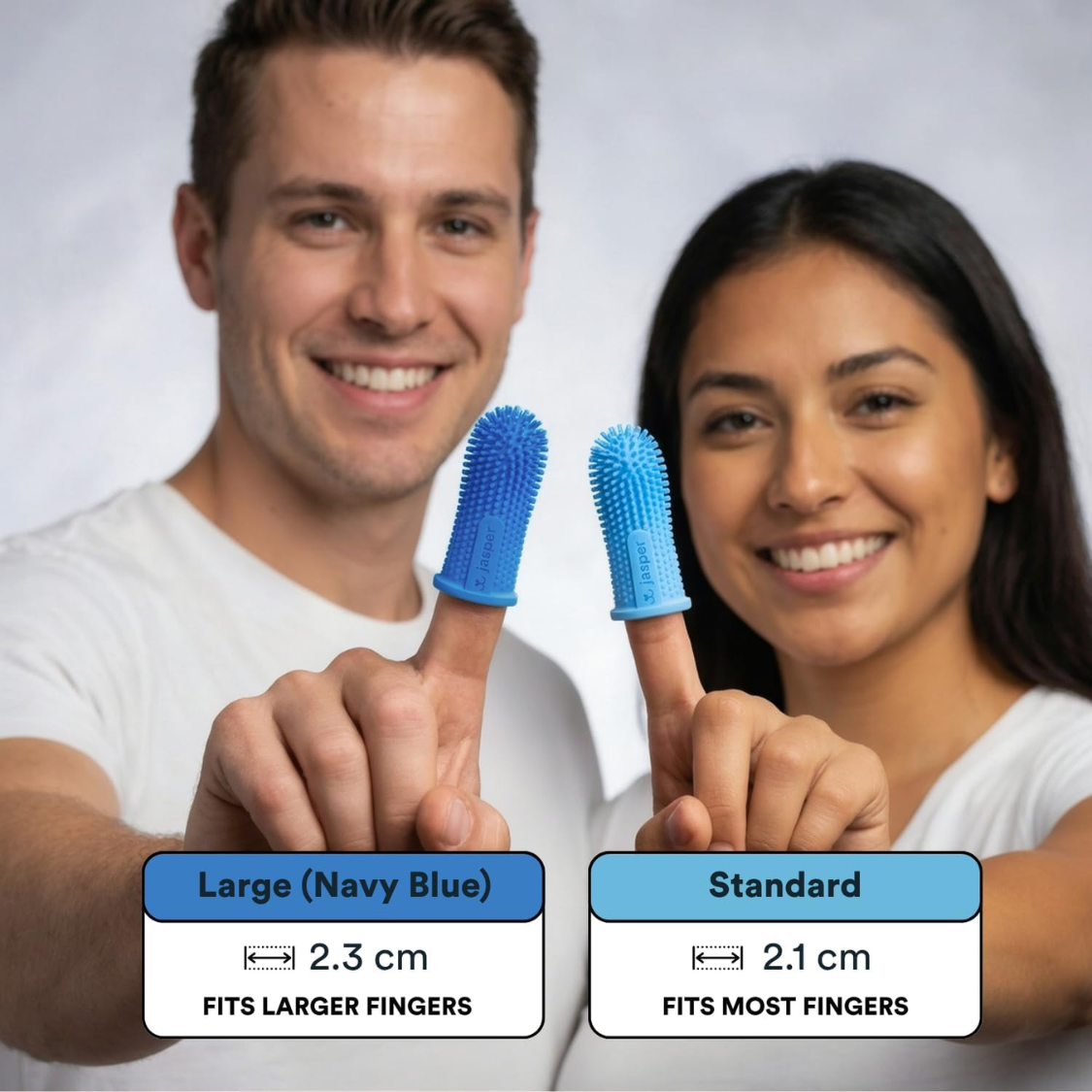 Brosse à dents pour chien et chat 360°, kit doigtier