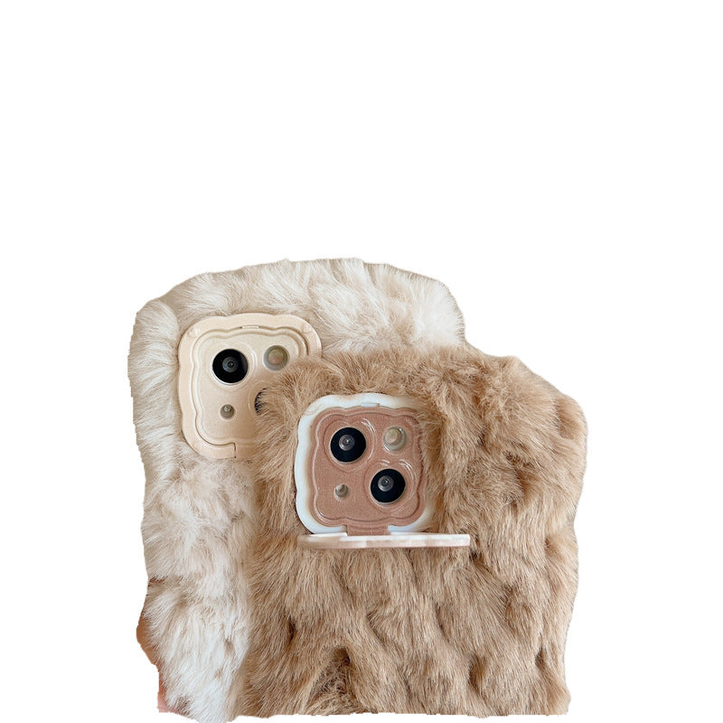 Étui téléphonique en peluche