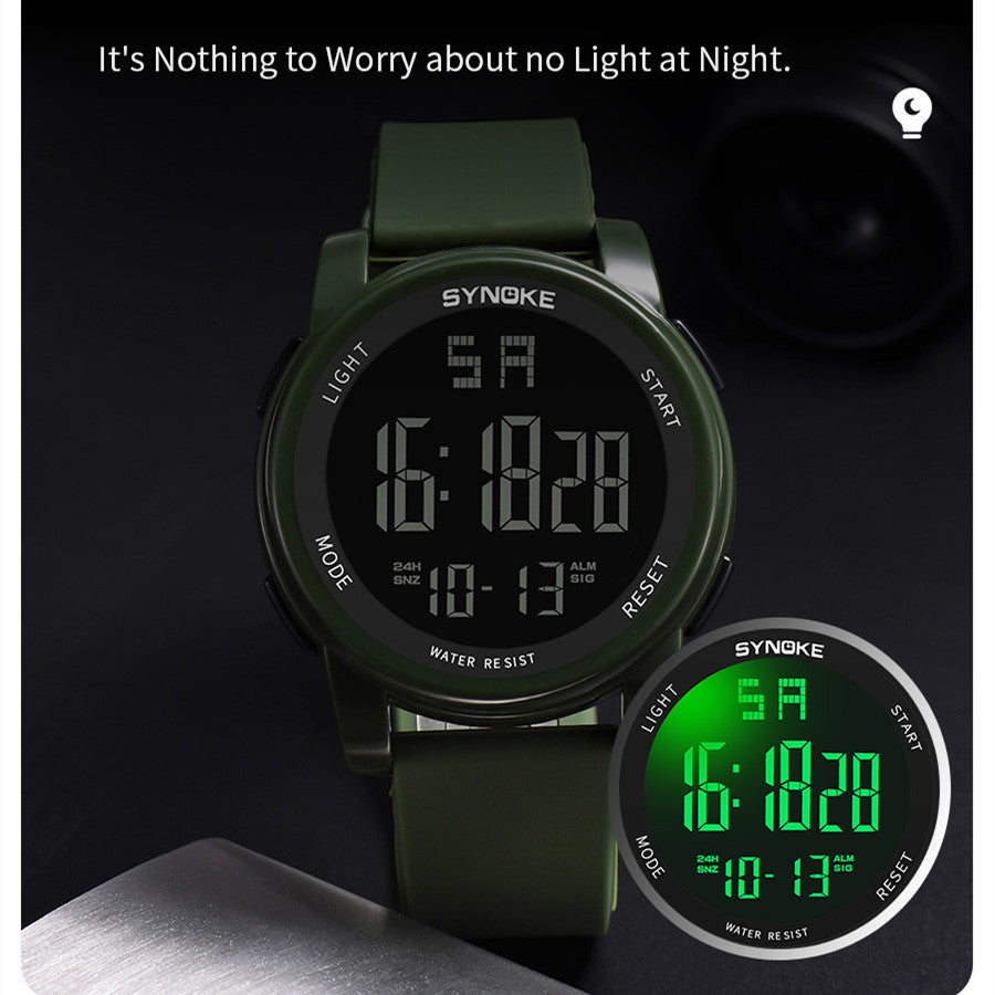 Montre électronique sport de plein air pour homme pour la natation
