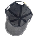 Vieille casquette de baseball noir lavé pour les femmes