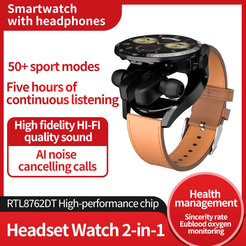Casque Bluetooth 2-en-1 Smart Watch