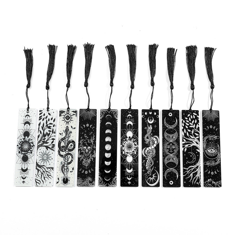 Creative Skull Pattern Acrylic Tassel Reading Décoration Signet