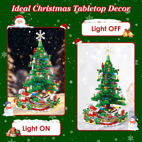 Christmas Tree Building Toy - 701 Pcs with 24-Day Calendar