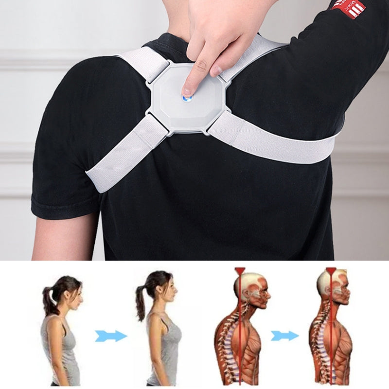 Correcteur de Posture intelligent Enfants réglables Adultes Courroies de correction du dos en temps réel P