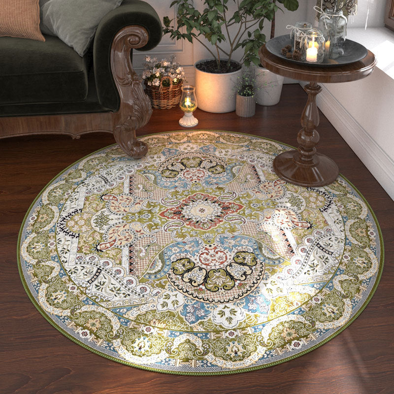 Rug rond de style ethnique bosniaque