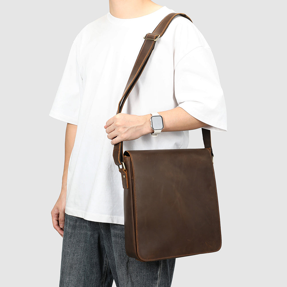 Sac croisé en cuir premium pour homme