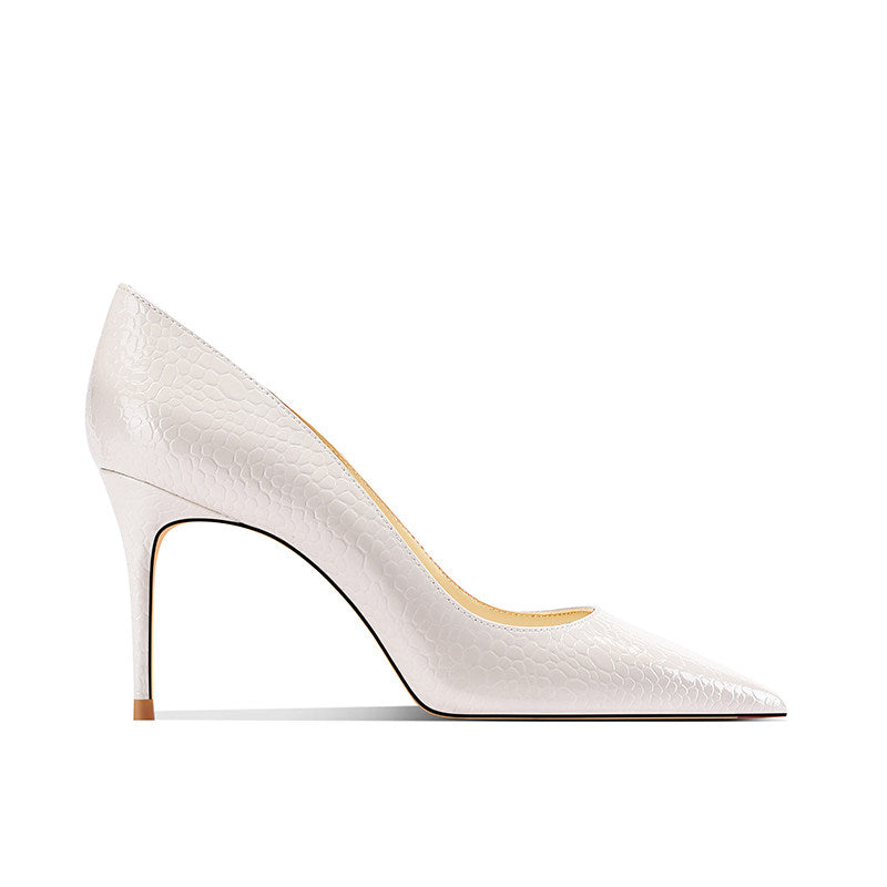 Femmes pointue Stiletto Snake-print Talons hauts