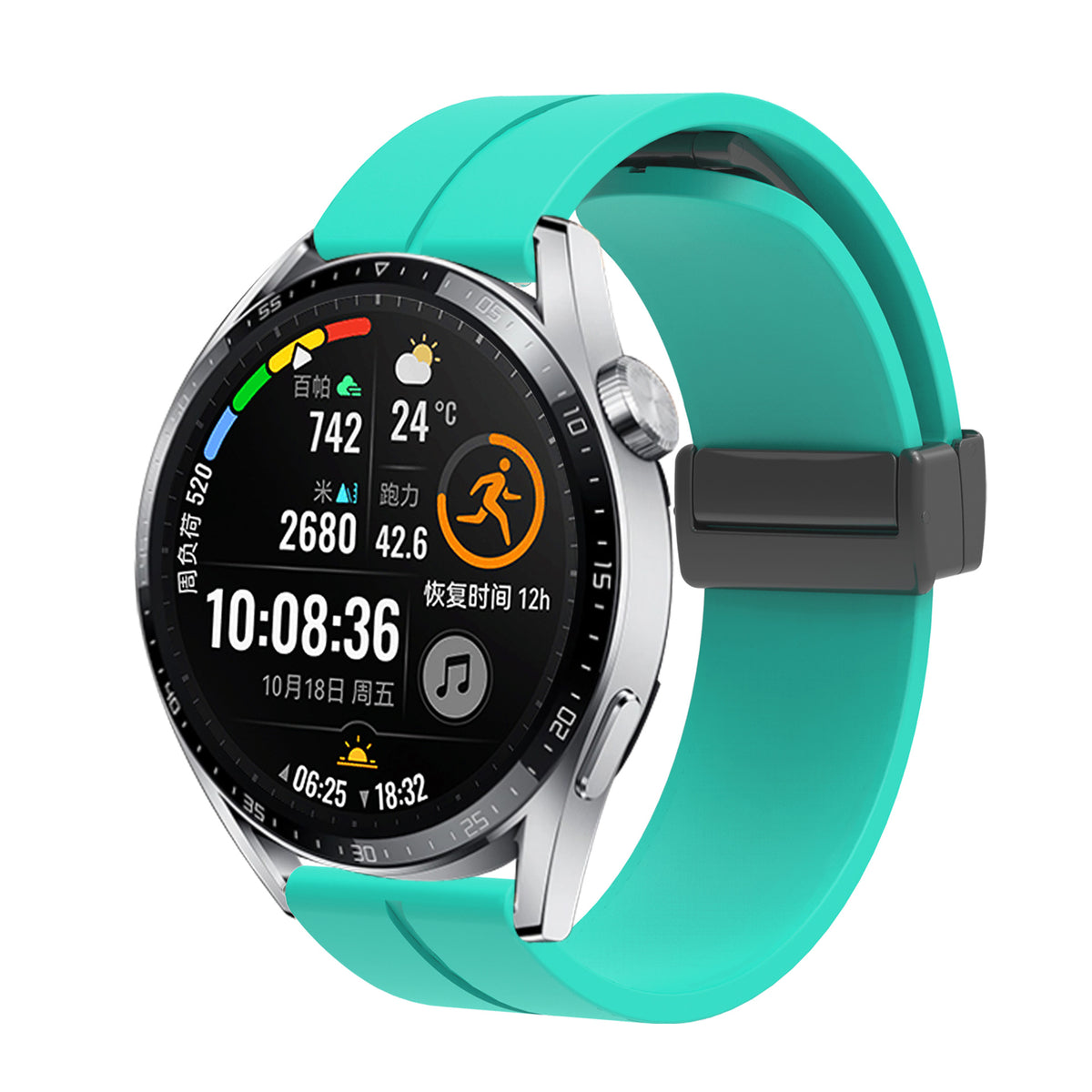 Bracelet magnétique pliant en silicone
