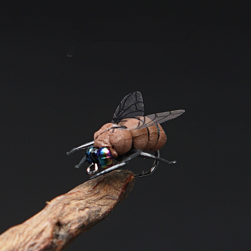 Pêche Bâton flottant Eau Bionic Fly Road Sous-bâton Bâton mouche Insecte faux Bâton artificiel