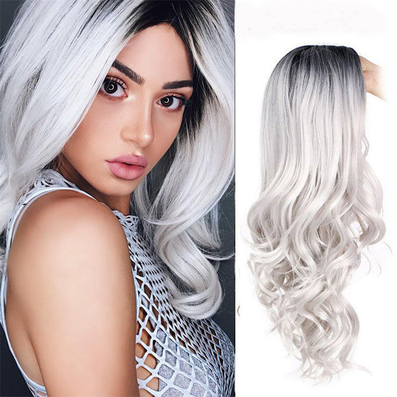 Perruque à cheveux bouclés de mode