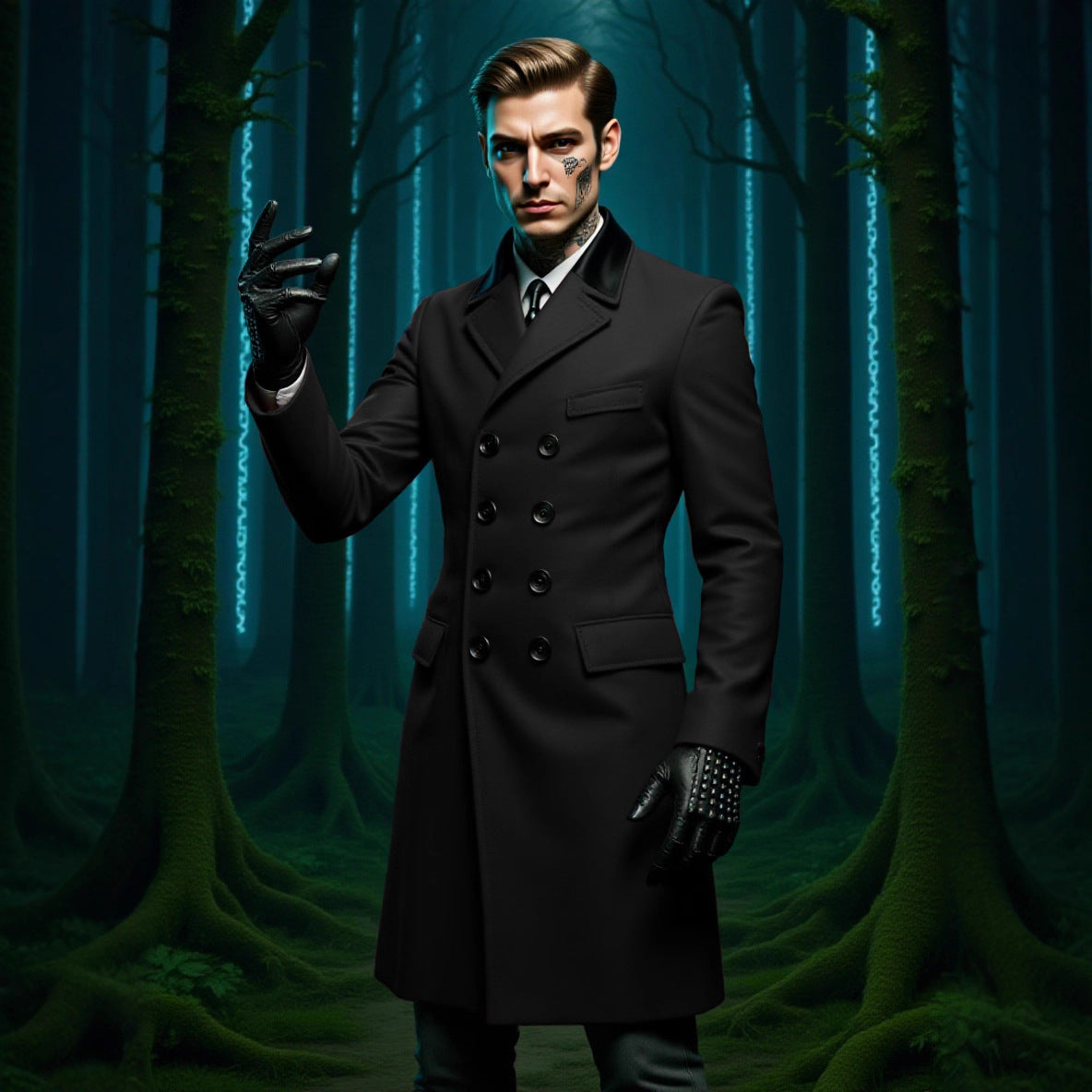Manteau en laine doublé pour l'automne et l'hiver
