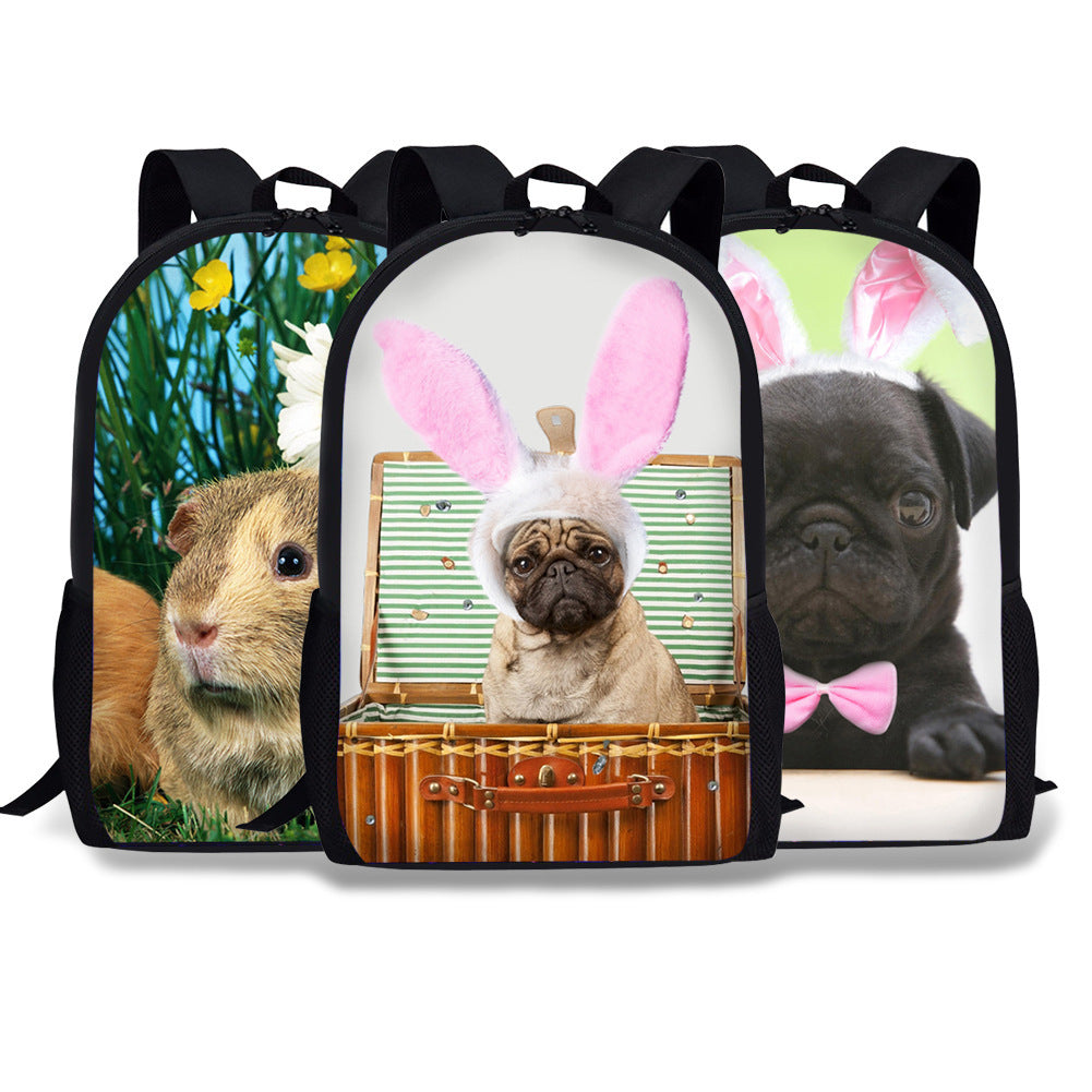 Sac à dos pour enfants Pug sac à dos pour école primaire