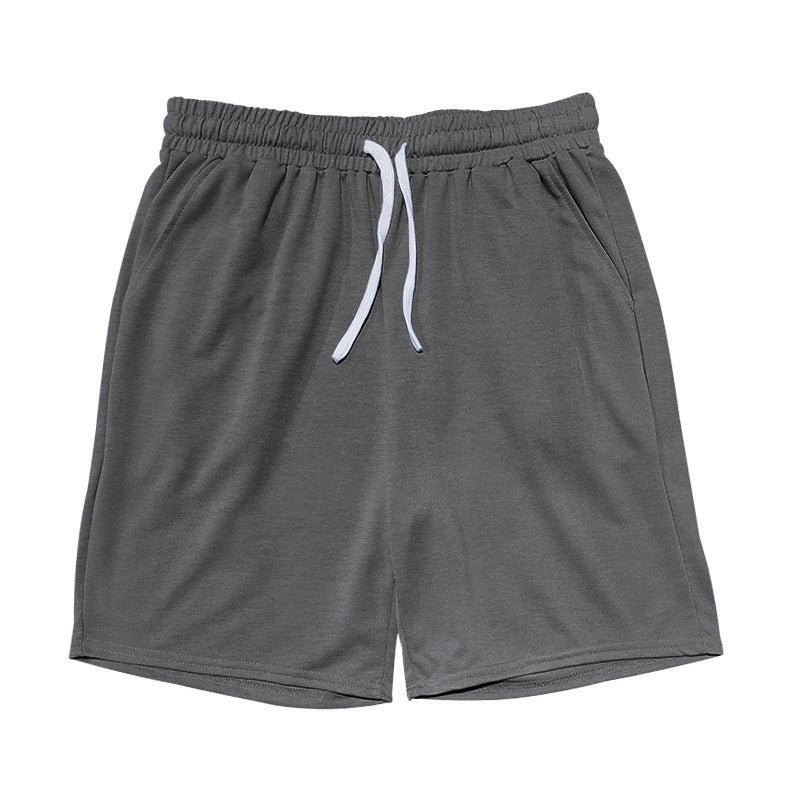Short de sport à manches courtes Terry Casual ronde hommes