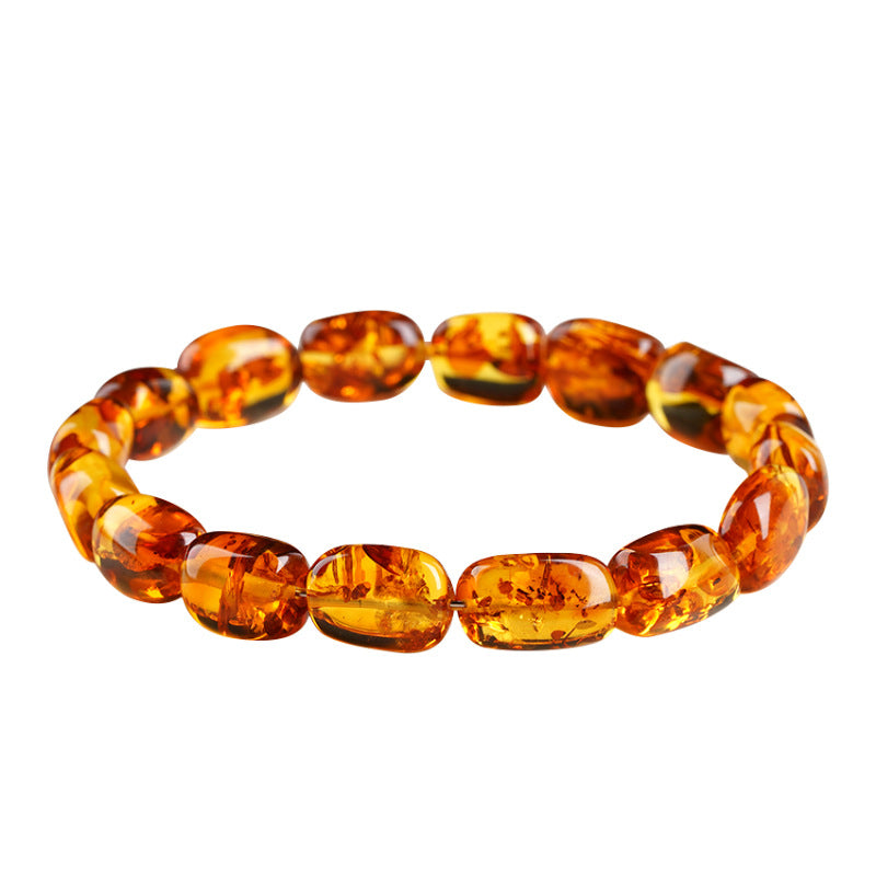 Bracelet d'ambre en forme de glace naturelle en style libre