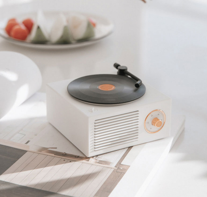 Rétro haut-parleur Bluetooth sans fil vinyle