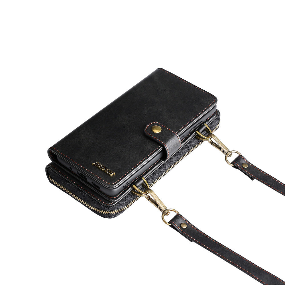 Carrosserie Multifonctionnelle Portefeuille Étui en cuir IP16 Insertion de cartes Etui en cuir