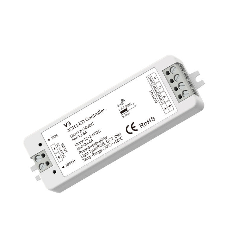 Dimmer LED sans fil RF Switch12V 5V 24V 36V 8A RGB contrôleur