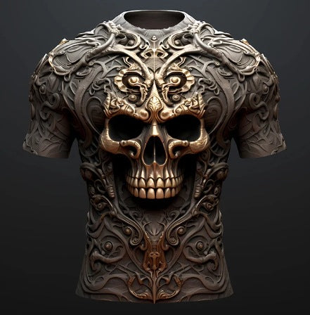 T-shirt imprimé 3D Hip Hop 3D pour homme