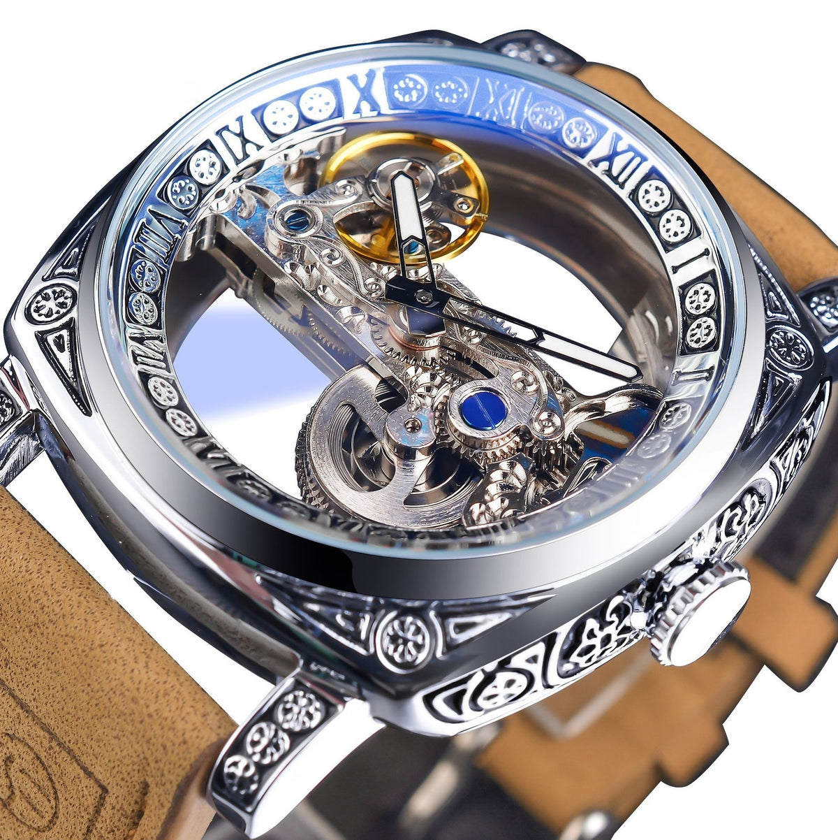 Montre mécanique haut de gamme Hollow