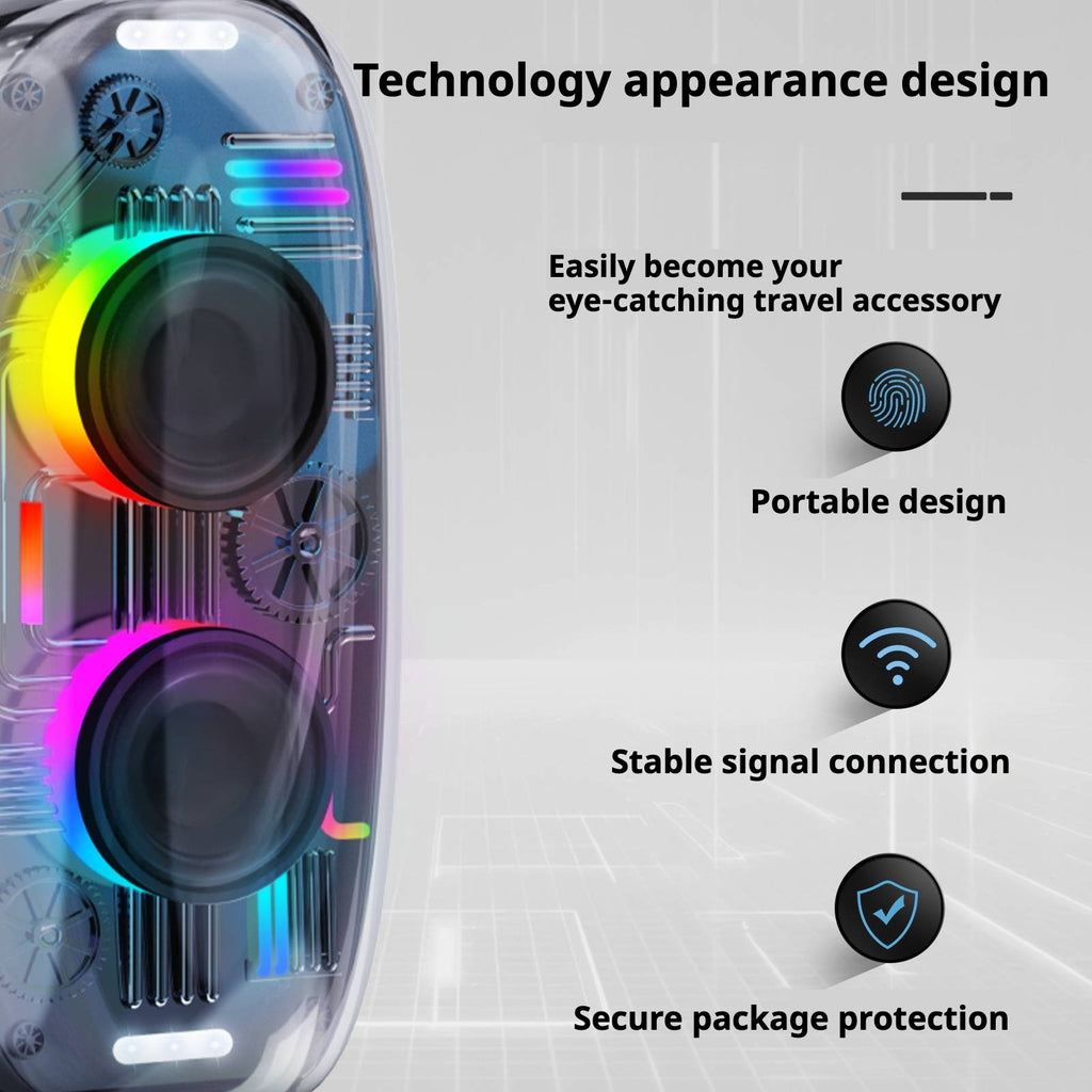 KP-825 Haut-parleur Bluetooth Best-Selling Cool RGB Éclairage ambiant Poignée extérieure portable Wa