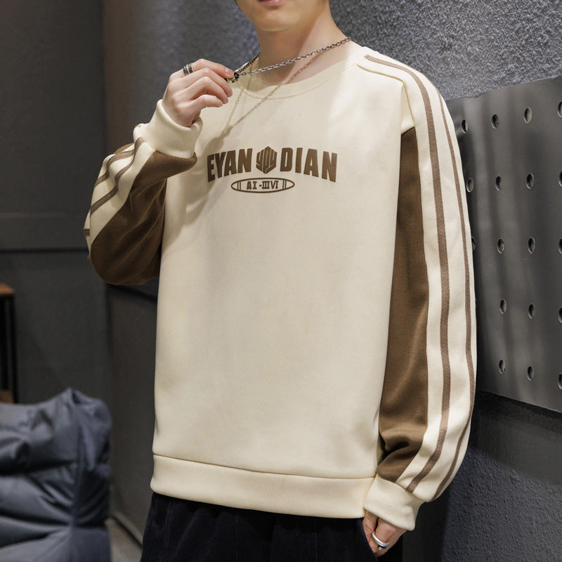 Style américain Vintage Hommes Raglan manches longues Top
