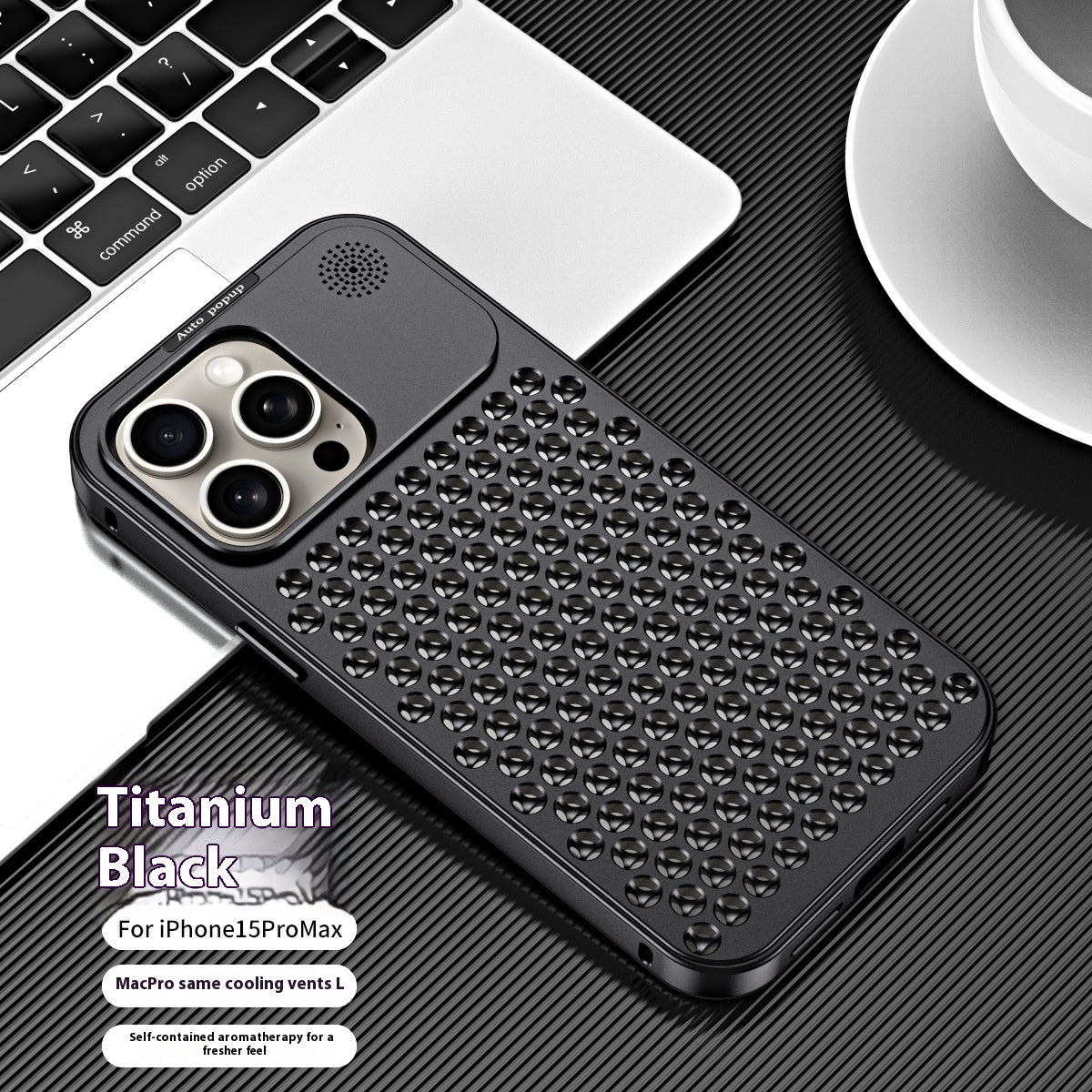Étui de téléphone en alliage d'aluminium de mode